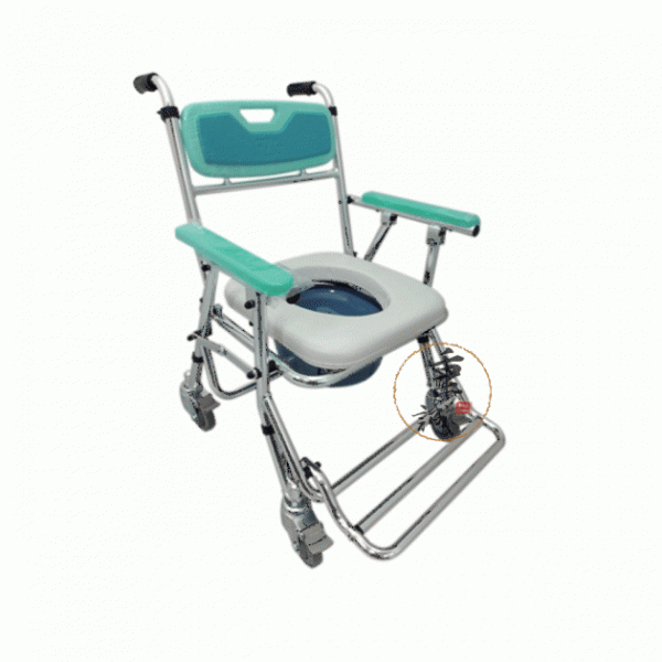 富士康 鋁合金附輪收合便器椅(FZK4542)